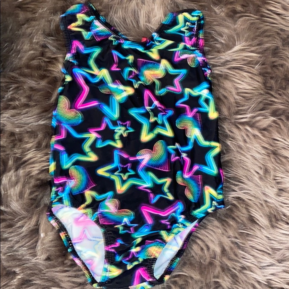 Black and neon Leotard
